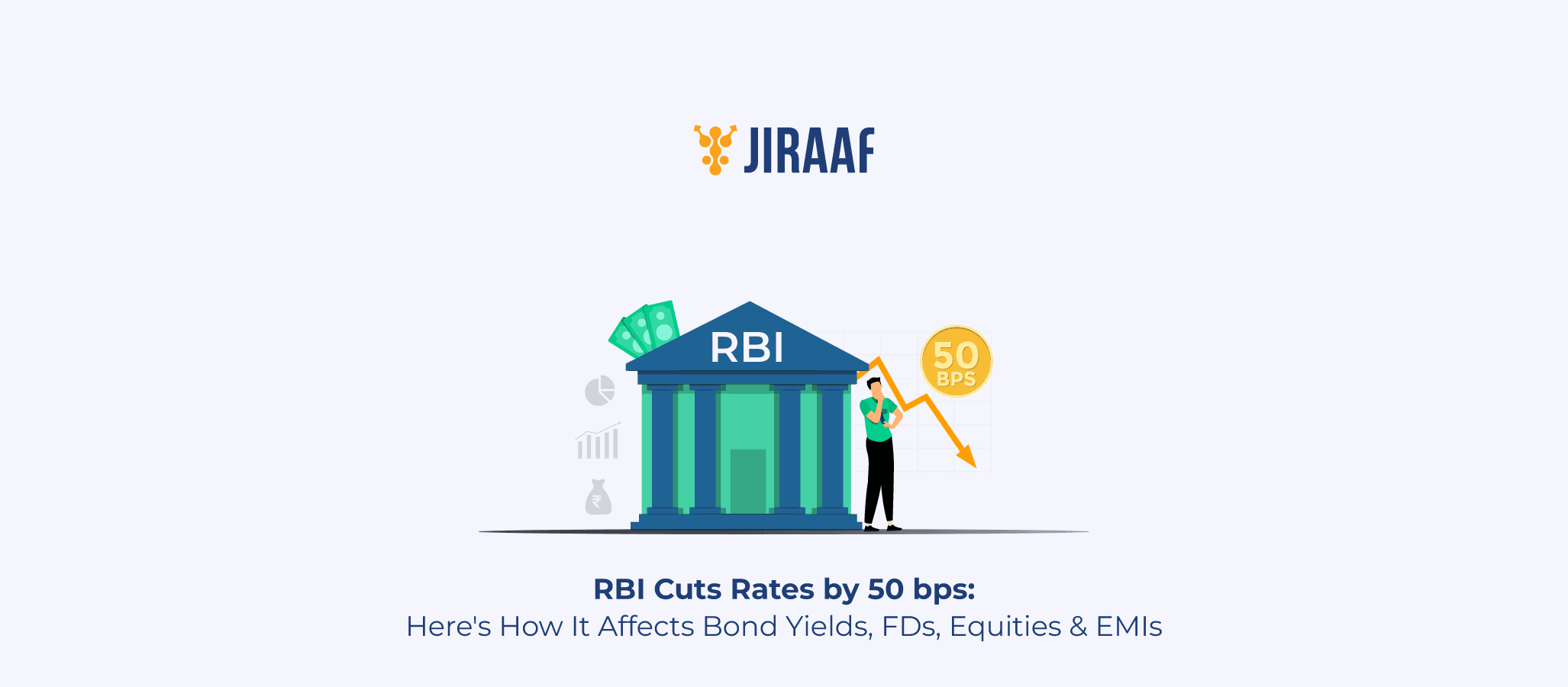 Blog Banner for RBI Cuts Repo Rate by 50 Basis Points: What It Means for You