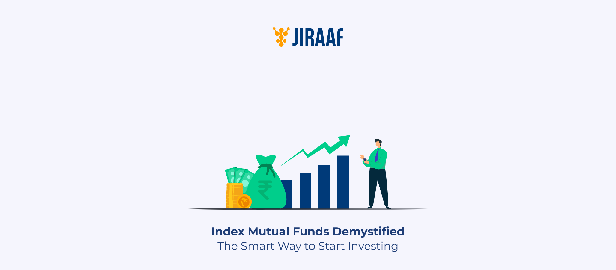 Blog banner for What is an Index Mutual Fund? Benefits, Strategy & Top Picks